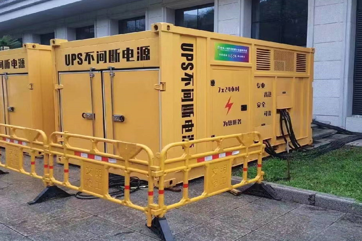 云和发电机租赁施工现场